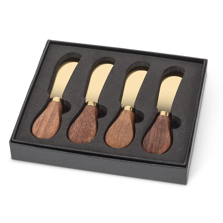 Wood Pâté Spreaders, Set of 4