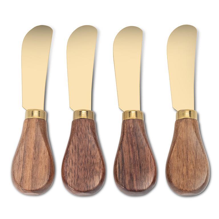Wood Pâté Spreaders, Set of 4
