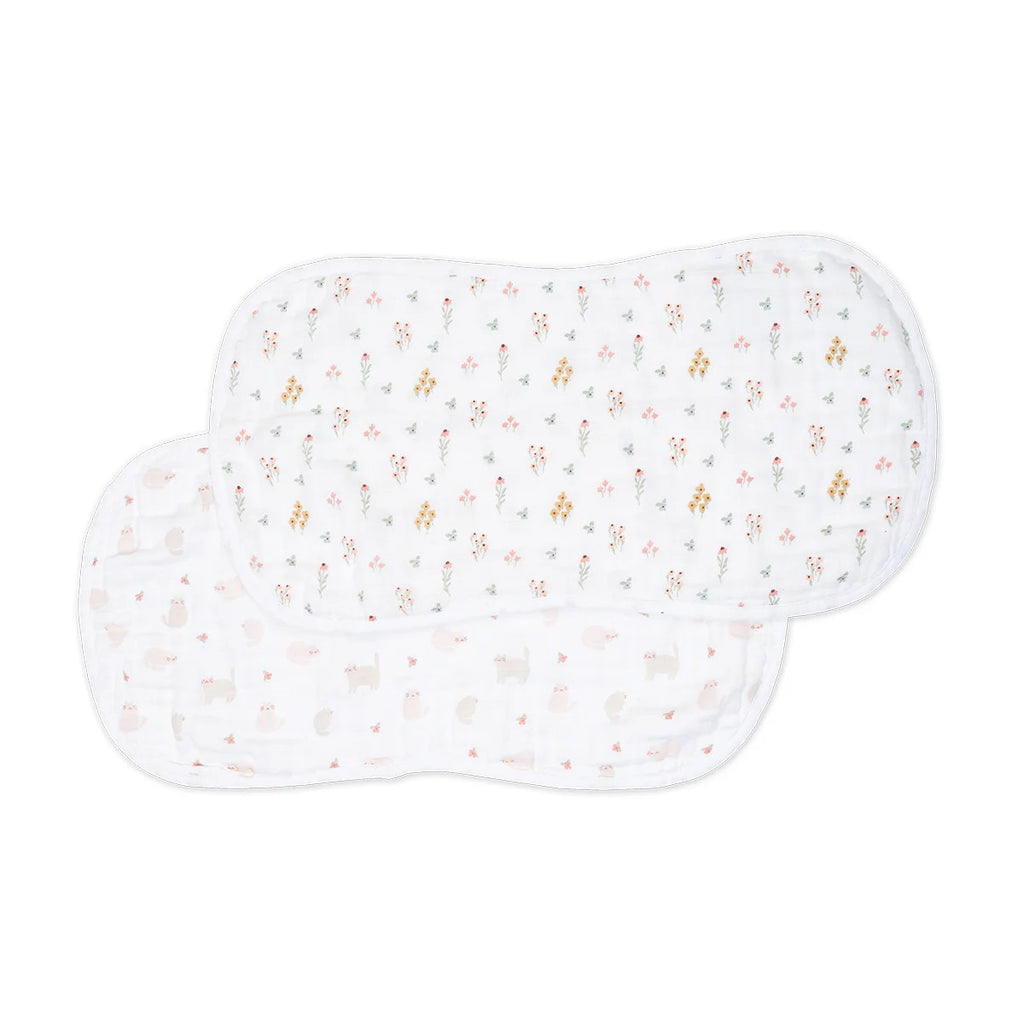 Floral-patterned eye mask on a white background