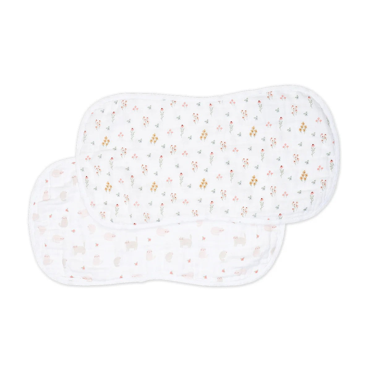 Floral-patterned eye mask on a white background
