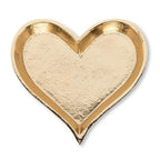 Rimmed Heart Gold Tray