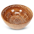 Wooden Bowl with Sunburst